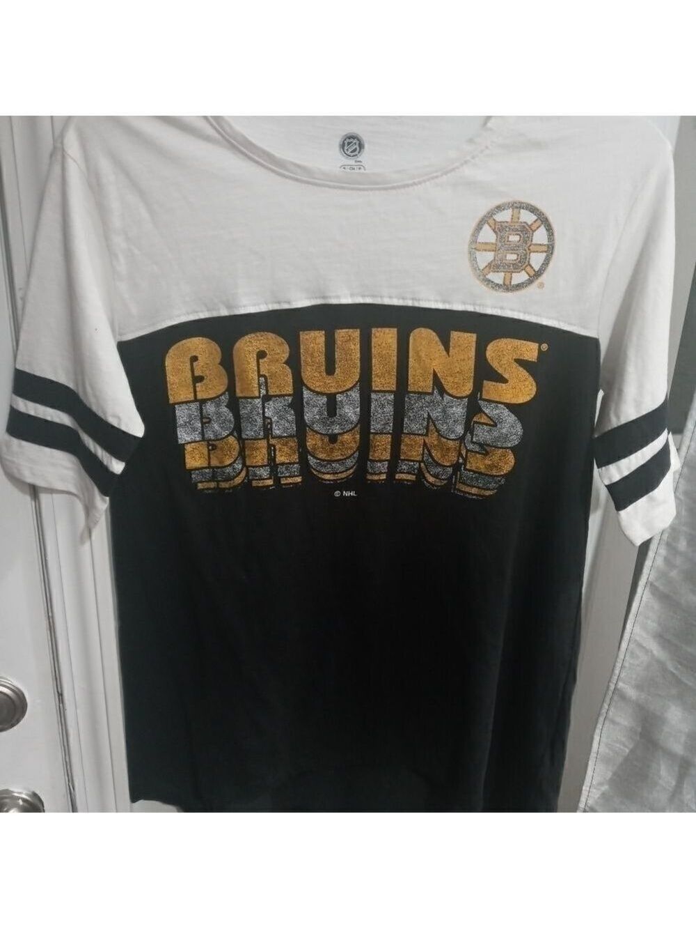Boston Bruins Hockey Women's 3/4 Sleeve T-Shirt